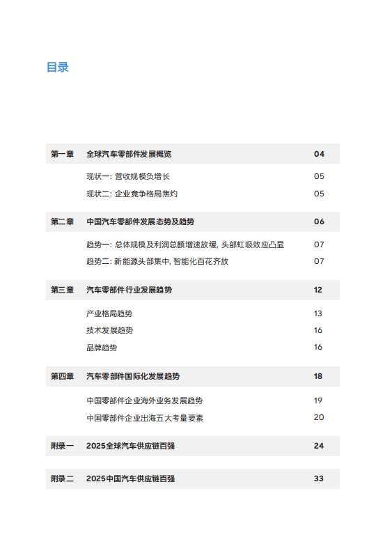 《2025全球汽车供应链核心企业竞争力白皮书》